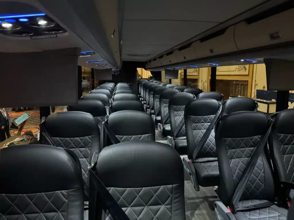 Interior of Party Bus in Las Vegas NV