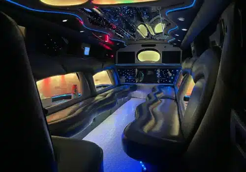 Interior of Hummer Limo